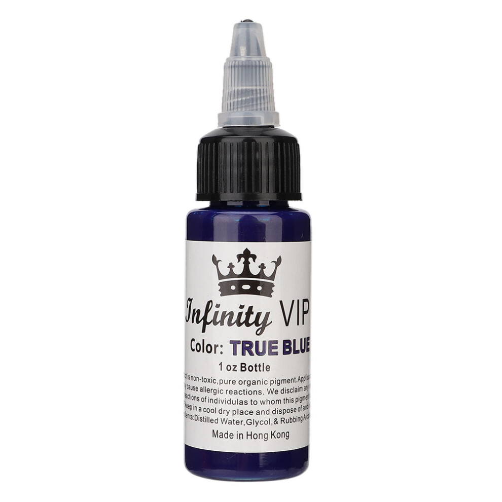 Blue 30Ml Semi Permanent Tattoo Ink Long Lasting