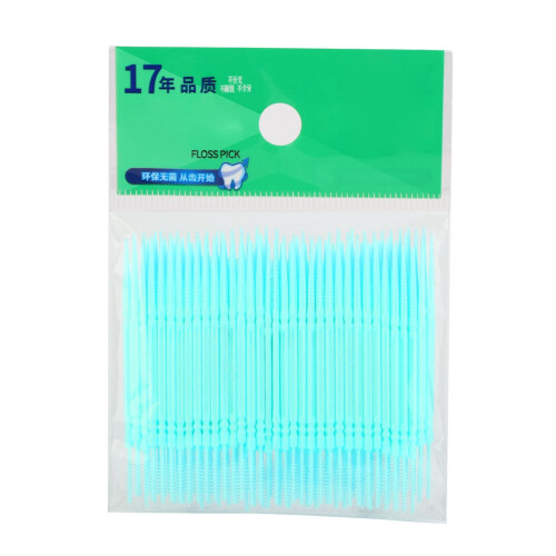 100st dubbele tanden floss pick groen