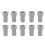 10x Speichelabsauger-Adapter Zahnmedizin-Saugkit 1