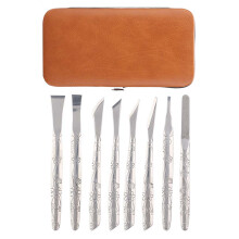 8-teiliges Edelstahl Fußfeilen-Set Kallusschaber