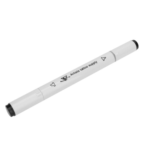Tattoo-Markerstift Doppelseitig Schwarz 1