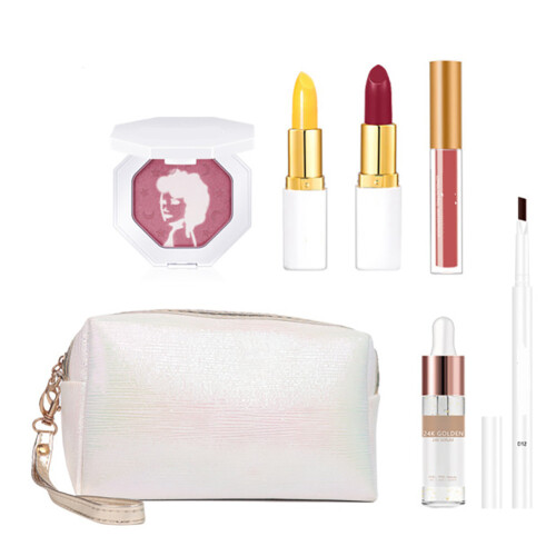 Makeup-Set: Augenbrauenstift, Lippenstift, Serum 1