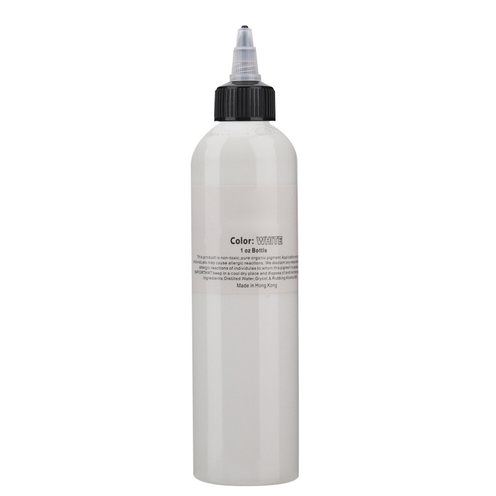 White 250Ml Plant Extracts Long Lasting Tattoo Ink (White)