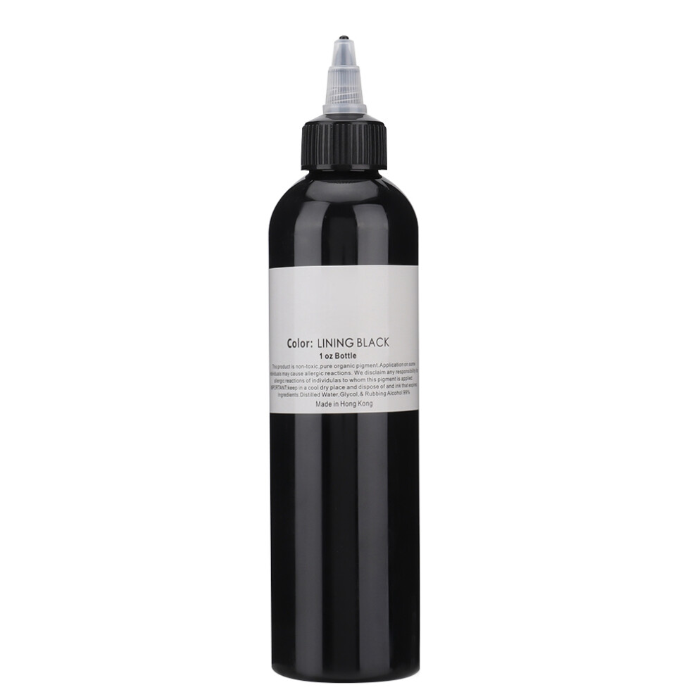 Black 250Ml Plant Extracts Tattoo Pigment Ink Accessory