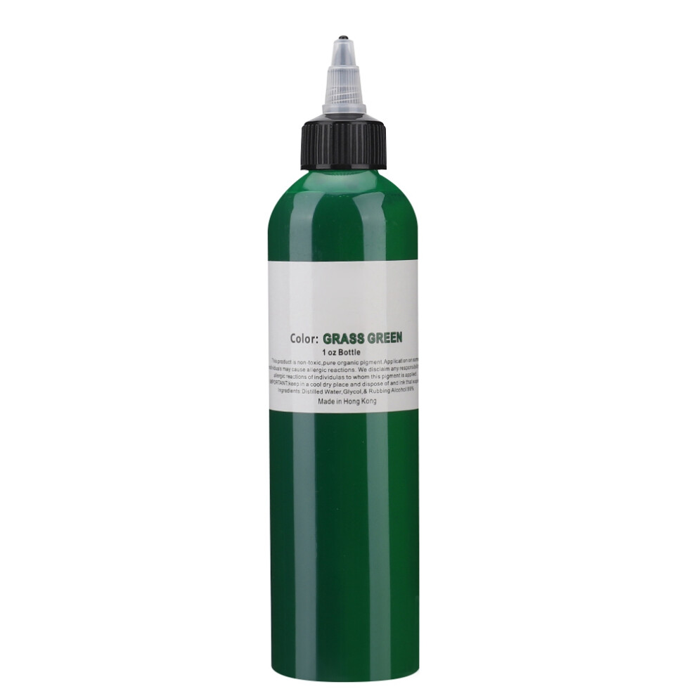 Green 250Ml Plant Extracts Long Lasting Tattoo Ink (Green)
