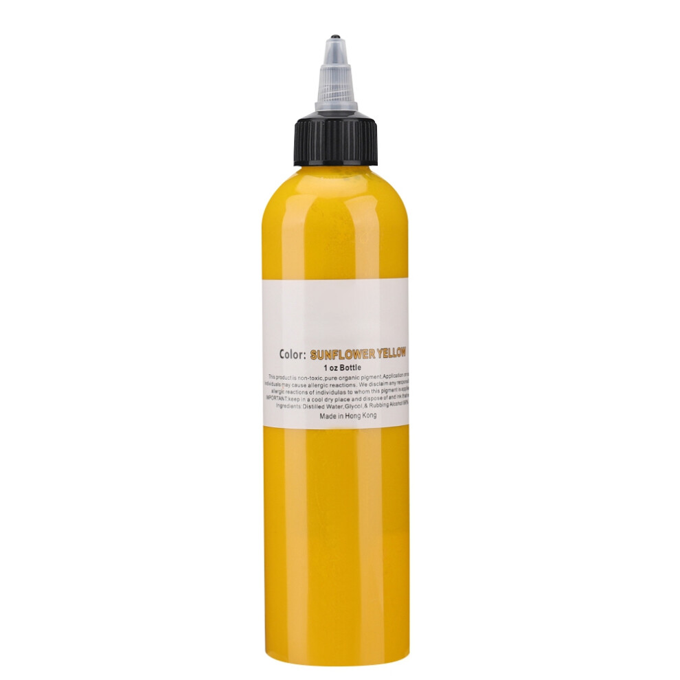 Yellow 250Ml Plant Extracts Tattoo Ink