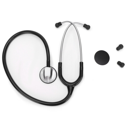 Professional Single Head Stethoscope Heart Lung Detection (Black)