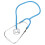 Single Head Stethoscope Aluminium Alloy Heart Lung Sky Blue 3