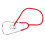 Professionele Single Head Stethoscoop Aluminium Rood 4