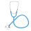 Single Head Stethoscope Aluminium Alloy Heart Lung Sky Blue 2