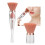 Set pennelli trucco 3 in 1 viso occhi labbra 5