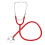 Professionele Single Head Stethoscoop Aluminium Rood 2