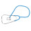 Single Head Stethoscope Aluminium Alloy Heart Lung Sky Blue 4