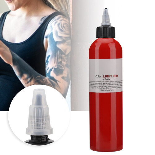 250ml Pflanzenextrakt-Tätowierfarbe Rot 2