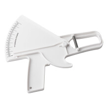 Body Fat Caliper Tester Fitness Skinfold Measure Tool (White)