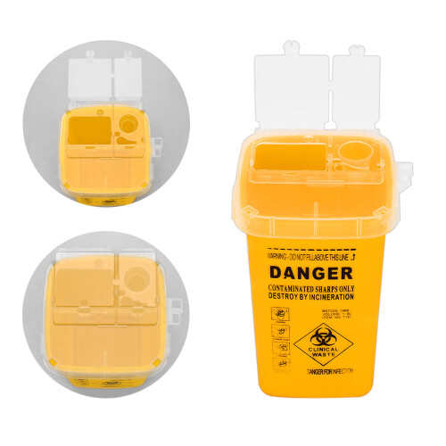 Tattoo Waste Box Needle Waste Bin with Lid 2