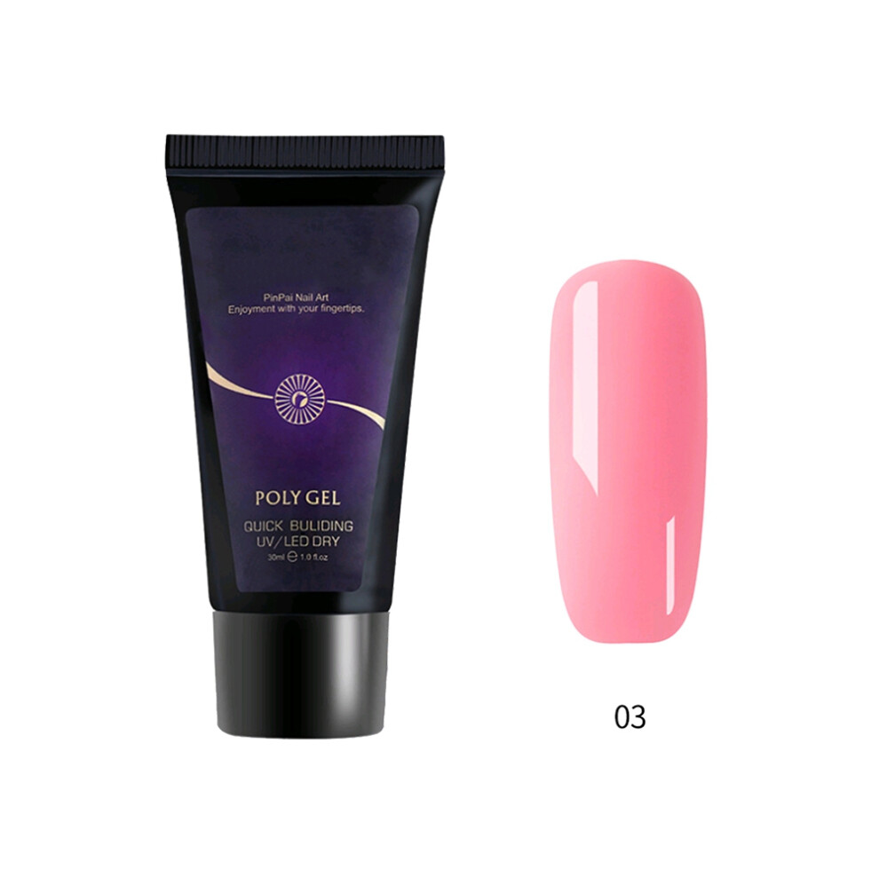 Pink 30Ml Fast Nail Extension Resin Gel Uv Dark