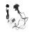 Kleine tragbare digitale PTC-Haarkrämmaschine Styling-Tool 3