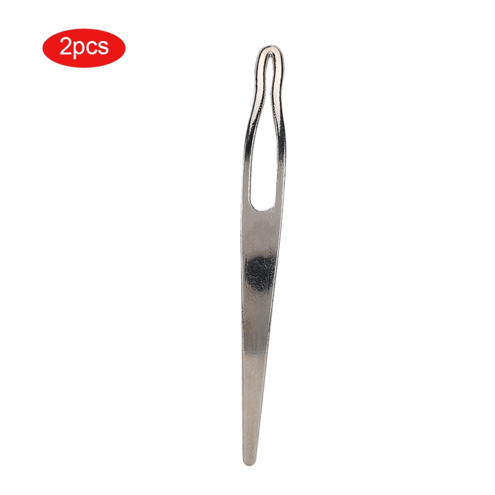 2Pcs Dreadlocks Hair Extension Crochet Hook Tools Silver