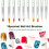 10er Set UV Gel Nagelbürste mit Spitzen 2