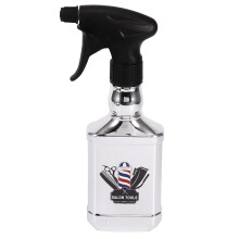 High Pressure Hair Spray Bottle Salon Tool Silver