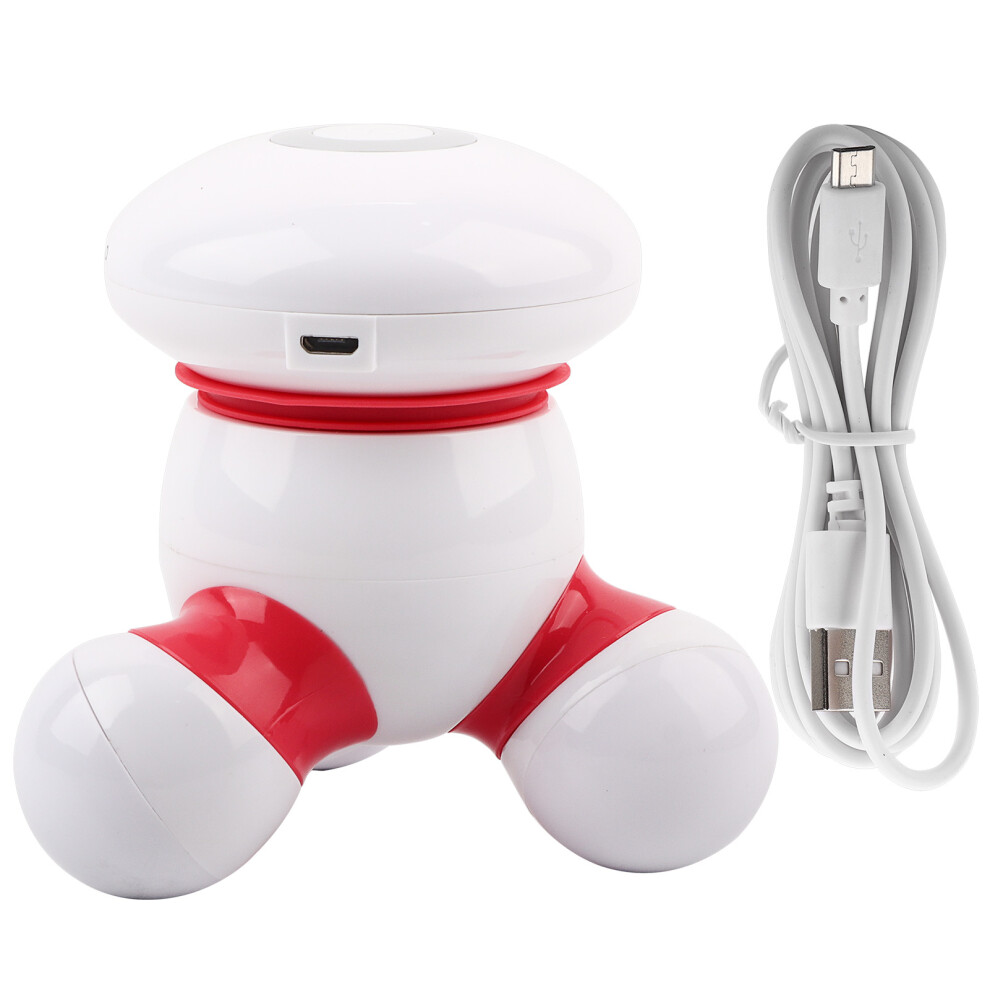 Mini USB Handheld Body Massager with LED Light