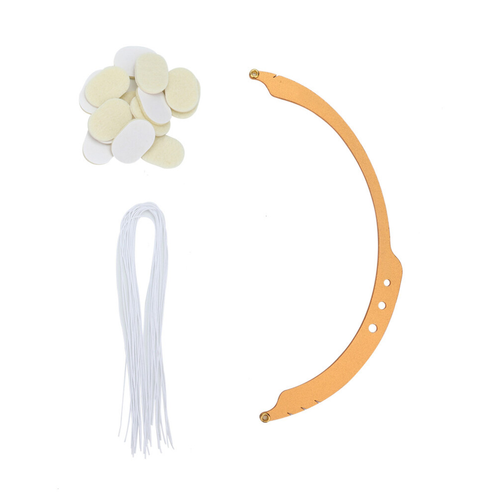 Gold Microblading Line Marker Ruler Eyebrow Tattoo Tool 10Pcs Thread (Gold)