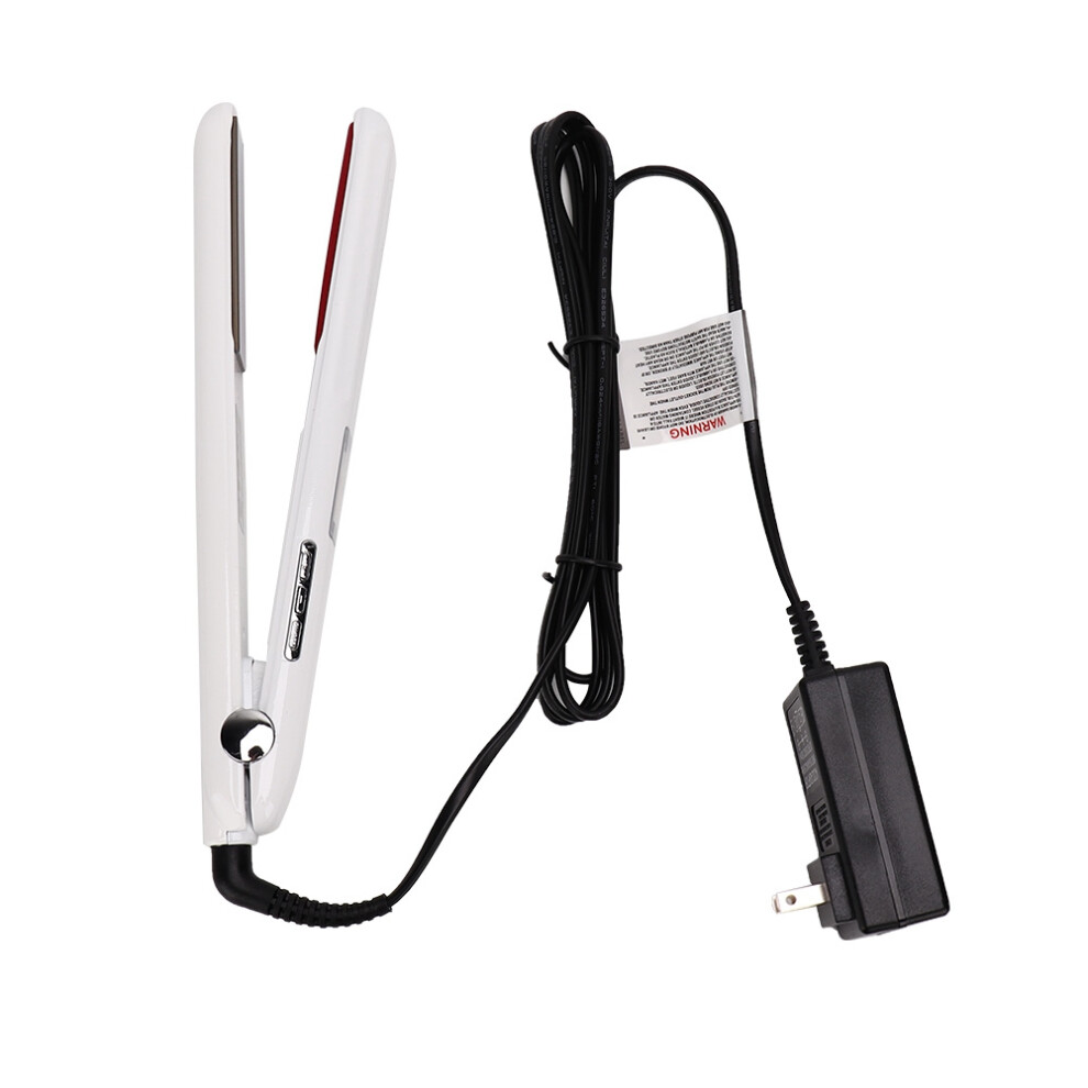 White Ultrasonic Infrared Hair Straightener Cold Wave