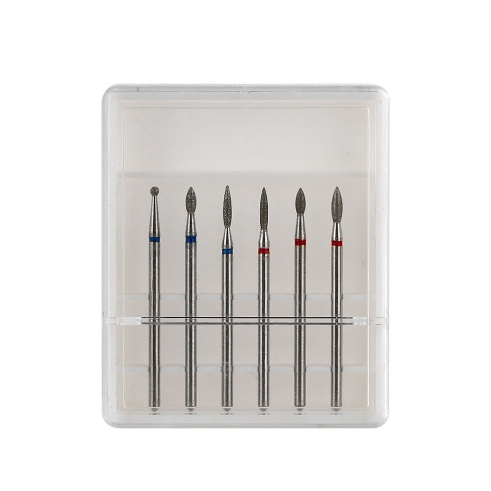 6pcs Nail Drill Bits Electric Manicure Pedicure Tools 05#