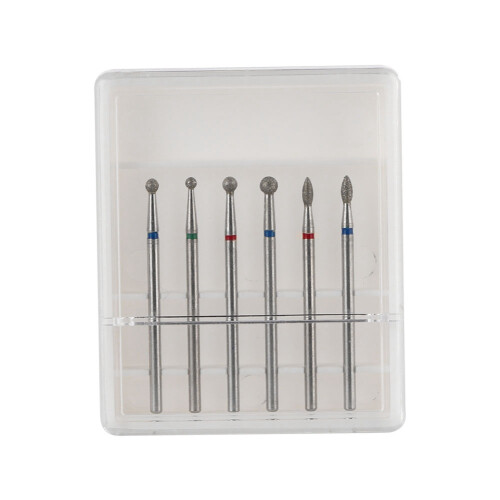 6x Nageldrillbits für E-Maniküre/Pediküre-Tools 04#