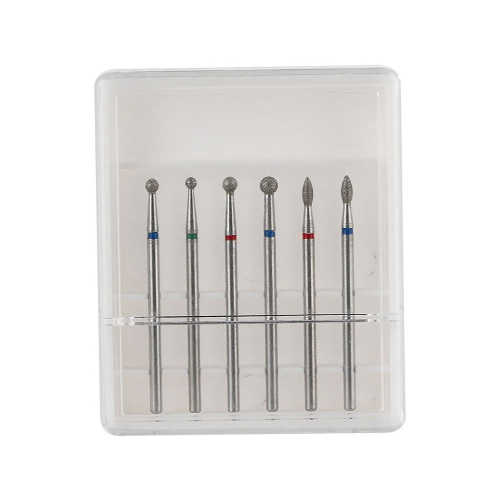 6pcs Nail Drill Bits Electric Manicure Pedicure Tools 04#