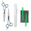 5x Friseurschere Haarschneide-Set mit Kamm 2