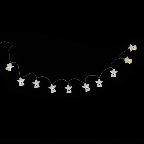 Adorable Light String Angel Shape Light Wood 1pack