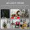 Adorable Light String Angel Shape Light Wood 1pack 9