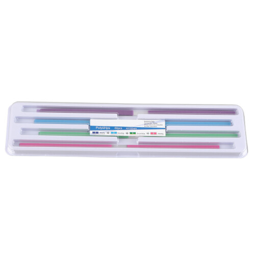 60Pcs Dental Abrasive Strips Teeth Polishing Kit