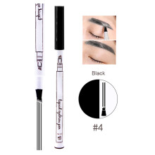 4-Kopf-Tinte Eyebrow-Stift wasserfest schwarz