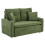 Living And Home 2 Seater Sofa Bed with Cup Holders and Pillows 1