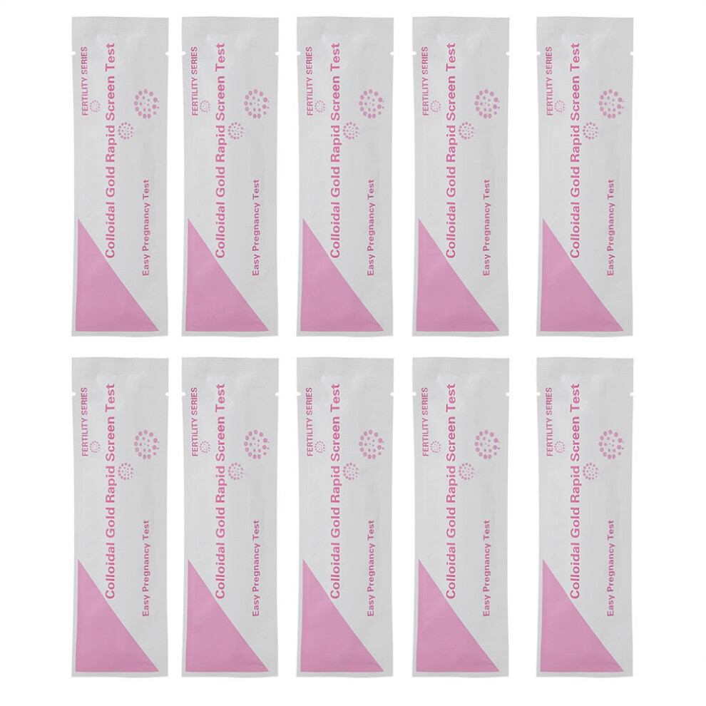 10pcs HCG Urine Pregnancy Test Home Kit
