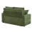 Living And Home 2 Seater Sofa Bed with Cup Holders and Pillows 3