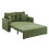 Living And Home 2 Seater Sofa Bed with Cup Holders and Pillows 4