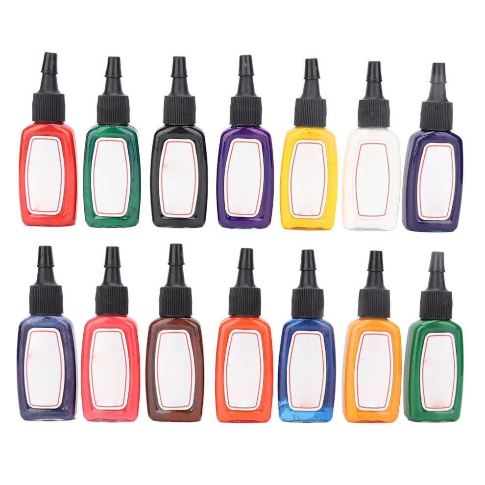 15ml 14 Colors Professional Tattoo Ink Body Art Pigment
