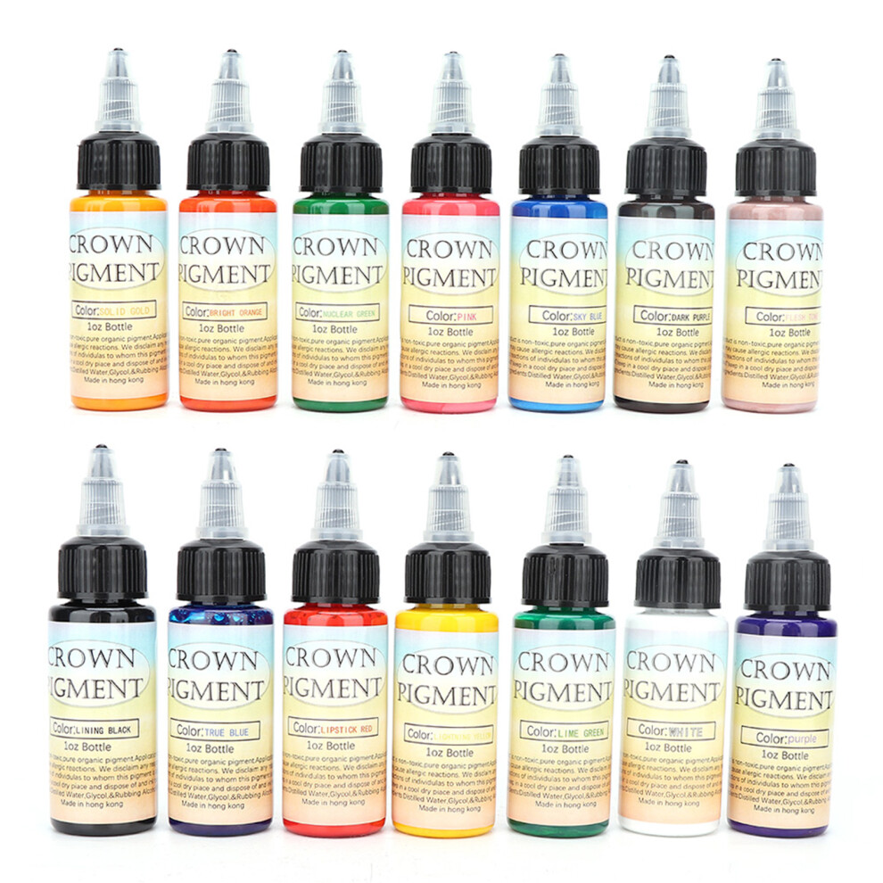 30ml 14 Colors Professional Tattoo Ink Body Art Pigment