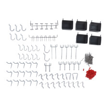 114-teiliges Pegboard-Haken-Sortiment für die