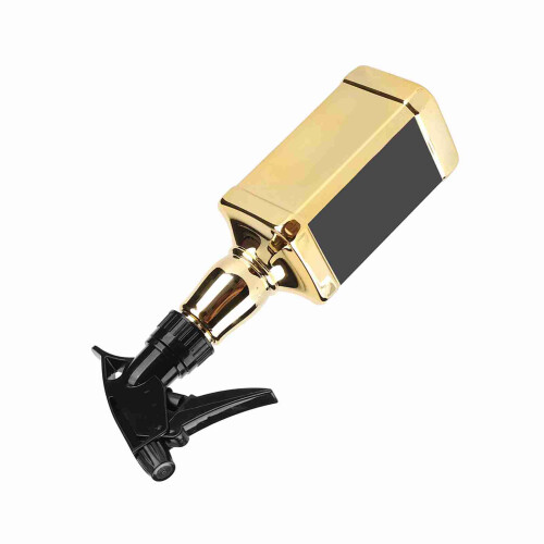 Borraccia spray per parrucchiere 500ml oro 2