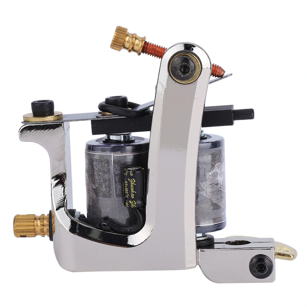 10 Wraps Alloy Tattoo Machine Copper Coils Shader Gun