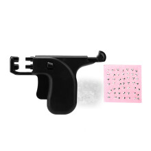 Schwarzes Kunststoff-Ohrpiercing-Punch-Set für Profis