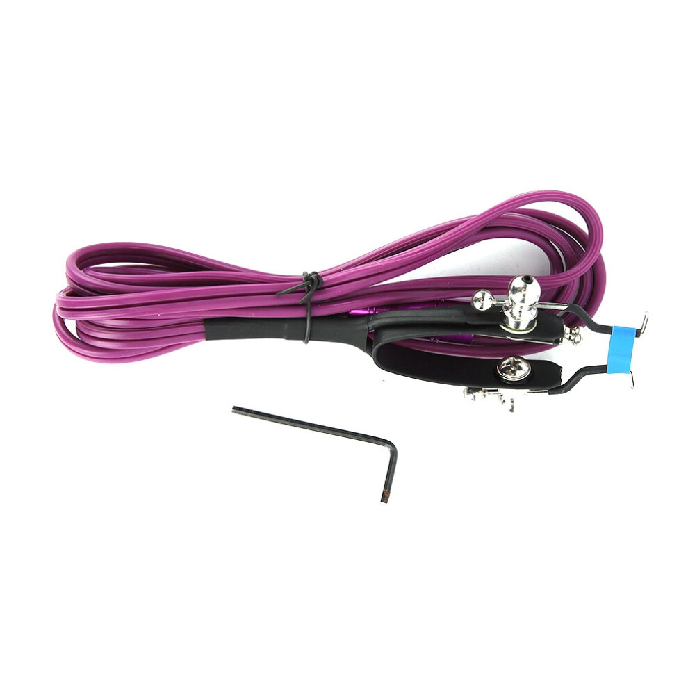 Purple 1.8M Tattoo Power Supply Silicone Clip Cord