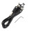 1.8m Tattoo Power Supply Silicone Clip Cord Black 2