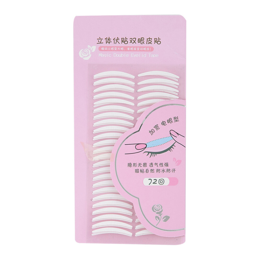 72 Pairs Invisible Double Eyelid Tape Adhesive Sticker Narrow