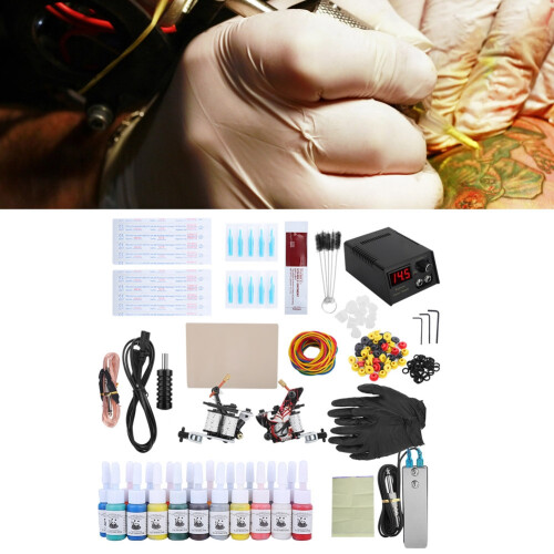 Tattoo-Set für Anfänger: Maschine, Tinte, Shader 2